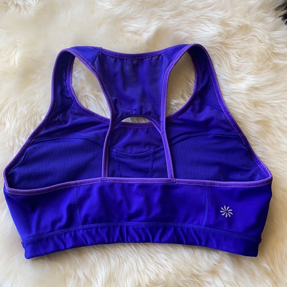 Athleta size L purple sports bra - Picture 2 of 6